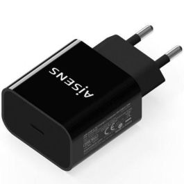 AISENS Cargador USB-C PD 20W, 5V/3A 9V/2.2A 12V/1.66A, negro Precio: 4.49999968. SKU: S5622727
