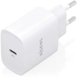 CARGADOR USB PARED AISENS GAN 30W USB-C PD3.0 BLANCO