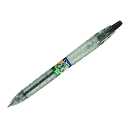 Pilot Bolígrafo Ecoball Plástico Reciclado Tinta Aceite Punta de Bola 1 mm Negro