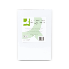 Q-connect Papel Fotocopiadora Ultra White Din A3 100 Gramos Paquete de 500 Hojas