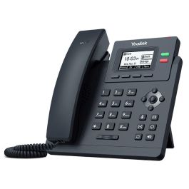 Yealink T31G Teléfono IP SIP VoIP Gigabit PoE con Pantalla LCD 2.3'', 2 Cuentas SIP, Voz HD, Manos Libres y Conf. 5 Vías