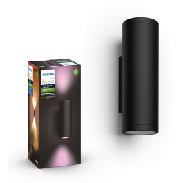 Philips Hue White & Color Ambiance Appear Wandleuchte rund Schwarz 1200lm