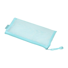 Liderpapel Bolsa Zipper Bag Poliester Transpirable Multiusos 230x115 mm Azul Pastel