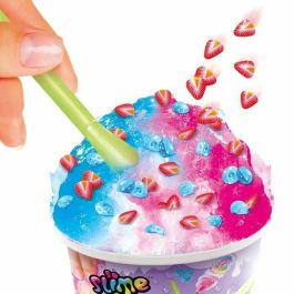 Canal Toys - SO SLIME DIY - Mega Vaso Slime Ice - Con 2 tintes perfumados, 1 cuchara y adornos - SSC 300