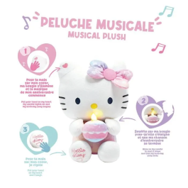 Jemini Peluche Interactivo Cumpleaños Hello Kitty +/- 26 cm Música Vela Risas JEM3298060244046