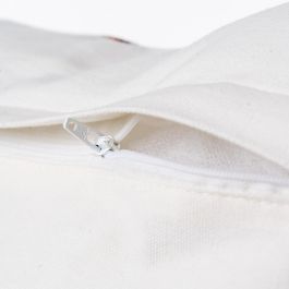 Cojín Blanco-Marrón Algodón/Terciopelo 30 X 50 cm