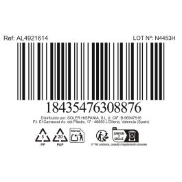 Inde Taza Jumbo Electra Grafito, Taza Grande 400 cc, 11,5 cm Ancho x 7,8 cm Alto x 14,5 cm Largo (36 Unidades)