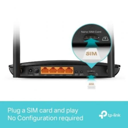 TP-Link Router Inalámbrico 4G+ LTE Cat6 AC1200 MR500 Doble Banda Gigabit Ethernet Antenas Desmontables WiFi 802.11ac