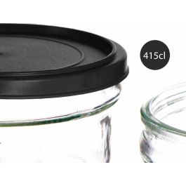 Fiambrera Cristal Redonda 415Ml Negro Vivalto 12X6CM (24 Unidades) Fiambrera Cristal Redonda 415Ml Negro Vivalto 12X6CM (24 Unidades)