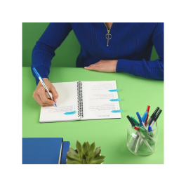 Papermate Bolígrafo Kilométrico Punta 1 mm Plástico Reciclado 80% Color Negro