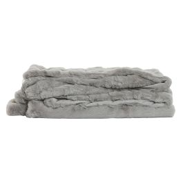 Manta Urban DKD Home Decor Gris Claro 240 x 1 x 220 cm