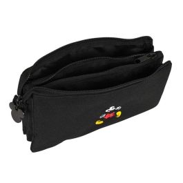 Portatodo Triple Mickey Mouse Clubhouse Premium Negro 22 x 12 x 3 cm