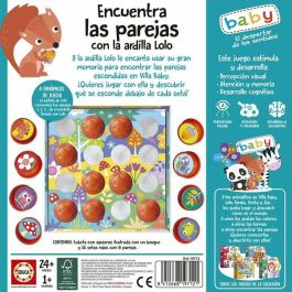 Juego de memoria encuentra las parejas con la ardilla lolo