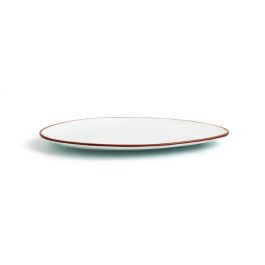 Ariane Plato Triangular Porcelana Terra 29 cm (6 Unidades) Beige Reforzado, Apilable, Apto Lavavajillas, Microondas y Horno