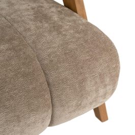 Sillón Taupe Madera de Abedul Salón 76,50 X 87 X 72,50 cm