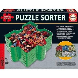 Educa 19577 Organizador de Piezas de Puzzle con 6 Bandejas Apilables y Perfectamente Encajables para Clasificar por Color y Forma Precio: 12.50000059. SKU: B19EJ3Z94R