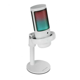 Mars Gaming MMIC-SE Micrófono de Estudio USB Profesional Cardioide con Iluminación ARGB, 196kHz/24 bits, Pop-Filter y Soporte de Metal