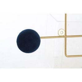 DKD Home Decor Perchero de Pared Urban Multicolor Dorado de Metal y Espejo - Pack 4 Unidades (Alto 38 x Ancho 43 x Largo 5 cm)