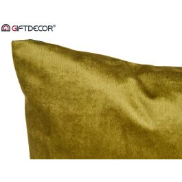 Giftdecor Cojín de Terciopelo Verde 45x45 cm - 100% Poliéster (8 Unidades)