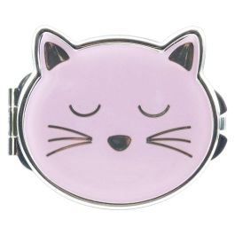 The Concept Factory Mon Chat Mon Ch 2 Espejos De Bolsillo Gato Doble Espejo Con 3 Aumentos 8x6.5cm