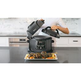 Ninja OP300EU Olla Eléctrica Multifunción 7 en 1 Foodi, 6L, Olla a Presión y Freidora de Aire