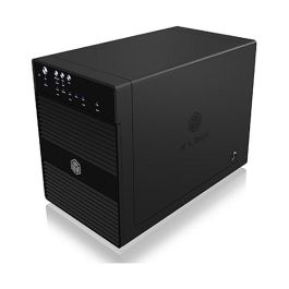 ICY BOX Carcasa Externa para 4 Discos Duros de 3.5" SATA con USB 3.0 y eSATA, Función JBOD, Color Negro