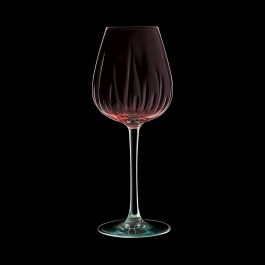 Cristal d'Arques Copas Swirly Spring - Pack 4 Copas de Cristal Rosa, 47 cL, Fabricado en Francia, Libre de Cadmio y Plomo