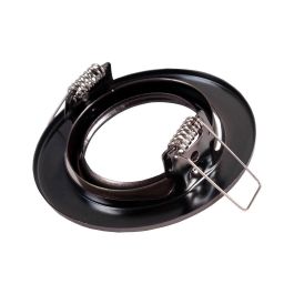Aro Foco Downlight Circular Basculante "Vepa" Acero 90mm - Latonado Aro Foco Downlight Circular Basculante "Vepa" Acero 90mm - Latonado