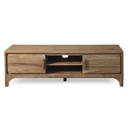DKD Home Decor Mueble TV Alpino Madera Acacia Marrón Claro 160x40x50 cm con 2 Puertas y 1 Estantería Precio: 426.69000044. SKU: B1678KLBRK