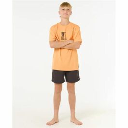 Camiseta de Manga Corta Infantil Rip Curl Raw Energy Frame Tee Naranja