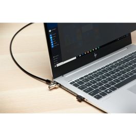 Kensington Candado para Portátil NanoSaver Keyed con Llave, Cable de Acero al Carbono de 1.8m, Negro