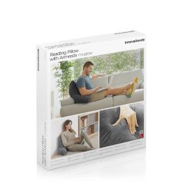 Pack Mesa Plegable Auxiliar Multiuso y Almohada de Lectura con Apoyabrazos InnovaGoods