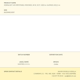 Edm Downlight LED Empotrable Redondo 18W 3CCT 1820lm Ø22,3 cm Aluminio