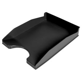 Q-connect Bandeja sobremesa plástico negro opaco 100% reciclado 240x70x340 mm Precio: 15.49999957. SKU: B1GC552CR5