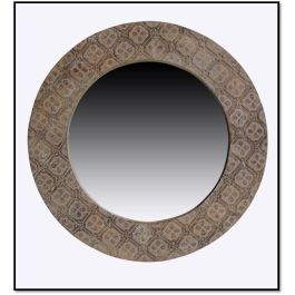 Espejo de pared DKD Home Decor Blanco Marrón Mandala Indio Decapé 76 x 4 x 76 cm Precio: 131.58999986. SKU: B17XTJC45P