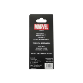 Wondee Spiderman Memoria USB 32GB Llavero con Adaptador USB C