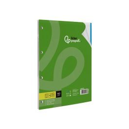 Recambio Liderpapel A4 100 Hojas 100 gr-M2 Cuadro 5 mm 4 Taladros Bandas De 5 Colores 24 unidades