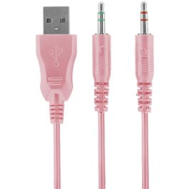 Deltaco Gaming GAM-030-P Auriculares Gaming Alambrico Stereo LED Rosa