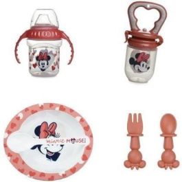 Pack comida THERMOBABY MINNIE 1ª edad - 1 mordisqueador + 1 bol + 1 taza con asa + 2 cucharas