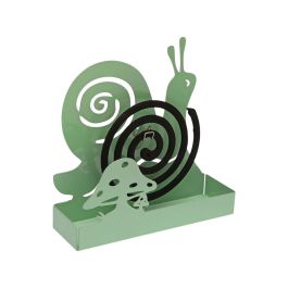 Soporte para espirales antimosquitos Versa Verde Metal 5 x 17 x 17 cm Caracol Soporte para espirales antimosquitos Versa Verde Metal 5 x 17 x 17 cm Caracol