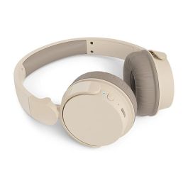 Philips TAH3209BG/00 Auriculares Inalámbricos Bluetooth Beige con Micrófono, 25h Reproducción, Llamadas Nítidas y Diseño Plegable