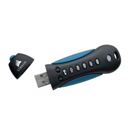 Corsair Padlock 3 64GB USB 3.0 Secure Llavero Retail Negro Azul