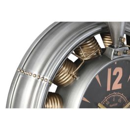 Reloj Pared Vintage DKD Home Decor Plateado Dorado 24 x 120 x 133 cm Reloj Pared Vintage DKD Home Decor Plateado Dorado 24 x 120 x 133 cm
