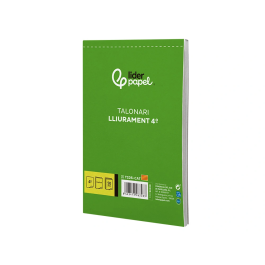 Liderpapel T226 Talonario Entregas Original y Copia, Tamaño Cuarto (144 x 210 mm), Texto en Catalán