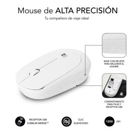 SUBBLIM SUBMO-B2SW011 Ratón Inalámbrico Óptico Silencioso Ambidextro Business Plus Ergonómico 1200 dpi Oficina Antideslizante SUBBLIM SUBMO-B2SW011 Ratón Inalámbrico Óptico Silencioso Ambidextro Business Plus Ergonómico 1200 dpi Oficina Antideslizante
