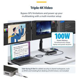 Hub USB Startech 116E-USBC-DOCK