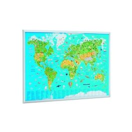 Tablero Corcho Faibo Ligero Marco Pino 60X90 Cm Mapamundi Infantil Precio: 26.8899994. SKU: B16WHZD5F5