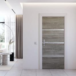 Kit de renovación de puertas - NORDLINGER PRO - 4 hojas 85 x 50 cm y 3 perfiles 85 x 2 cm - Roble Greige Precio: 107.58999955. SKU: B14QDSD8JF