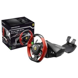 Thrustmaster Volante de Carreras Ferrari 458 Spider para Xbox One - Force Feedback 900°, pedales T3PA, freno progresivo y levas metálicas