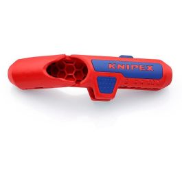 Knipex ErgoStrip Herramienta Pelacables para Zurdos, Aislamiento Protector, Azul/Rojo, 8-13mm, 165mm